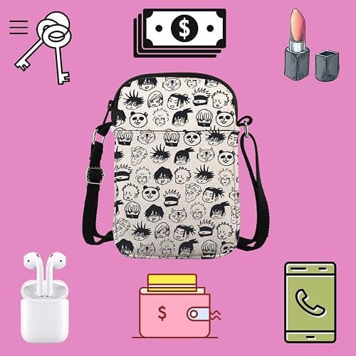 TSOTMO JJK Anime Inspired Crossbody Bag Anime Lover Gift for Anime Fans Daughter Sister thumbnail 5