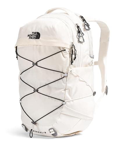 THE NORTH FACE Women's Borealis Commuter Laptop Backpack | Everyday Travel Bag with 16" Laptop Sleeve, Women-Specific Fit, Reflective Details, Gardenia White/TNF Black-NPF, One Size thumbnail 2