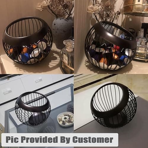 Coffee Pod Holder, Large Capacity K Cup Holder and Nespresso Pod Holder, Coffee Pod Storage for Keurig Pod Holder and Nespresso Vertuo Pod Holder, K Cup Organizer, Coffee Accessories thumbnail 7