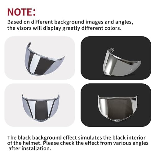 PSLER Helmet Visor for K6 K6s - K6 K6 s Visor Helmet Face Shield Helmet Accessories Replacement for K6 K6s,Silver-Mirror thumbnail 2