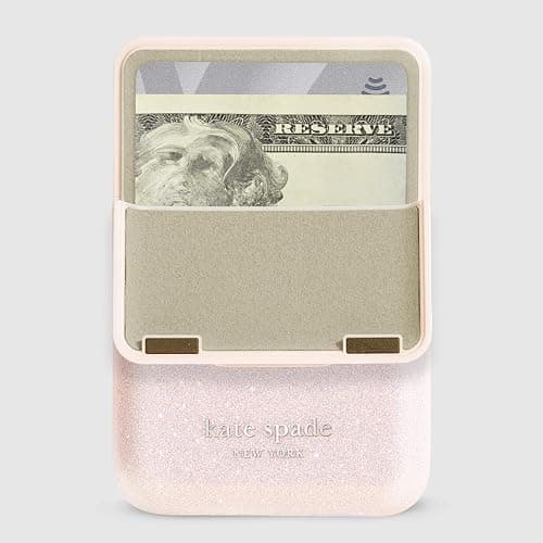 kate spade new york Magnetic Flip Phone Wallet/Card Holder - Compatible with MagSafe Phones and Cases - That Sparkle Pink thumbnail 2