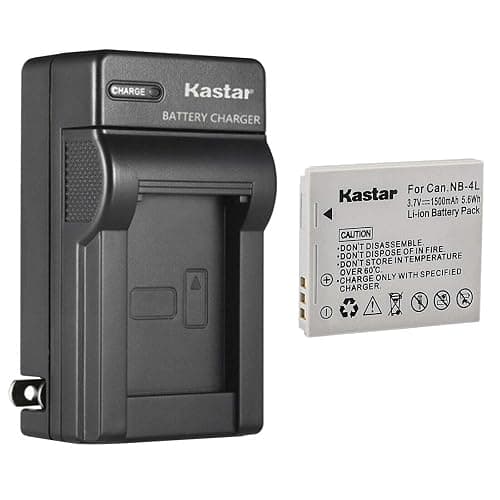 Kastar 1-Pack Battery and AC Wall Charger Replacement for Canon PowerShot SD960 IS, PowerShot SD970 IS, PowerShot SD1000, PowerShot SD1100 IS, PowerShot SD1400 IS, PowerShot TX1, PowerShot ELPH 100 HS - Image 1