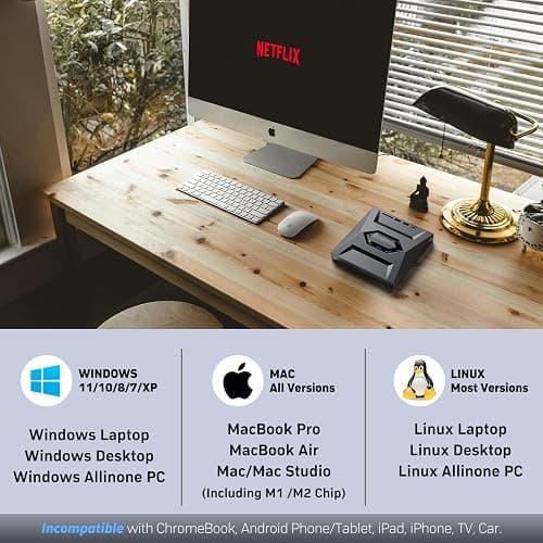 External Blu Ray Drive,Portable Bluray Player Writer Reader,CD Burner with USB 3.0 typc C Port& SD Card,DVD & CD-ROM +/-RW,External Blu-Ray Drives for PC Laptop Desktop Windows Mac Linux Computer thumbnail 6