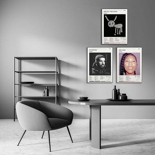 Drake Poster Album Cover Posters Wall Art Decor Print Posters for Room Aesthetic Set of 15 Gifts for Teen and Girls Living Room Bedroom Decoration Unframed: 8x12inch thumbnail 5