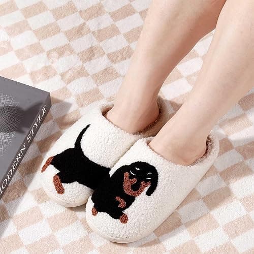 AMAZON-Aucomfo Animal Slippers For Women Men Adult House Slippers for Womens Mens Kawaii Bedroom Slipper Cartoon Slides Memory Foam Slipper For Woman thumbnail 2