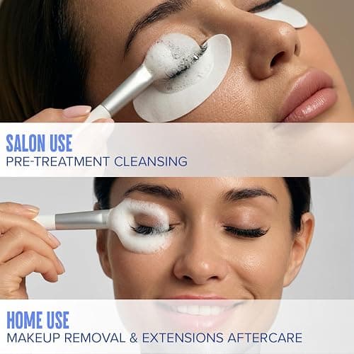 STACY LASH Eyelash Extension Shampoo + Brush / 1.69 fl.oz / 50ml / Eyelid Foaming Cleanser/Wash for Extensions & Natural Lashes/Safe Makeup Remover/Supplies for Professional & Home Use thumbnail 3