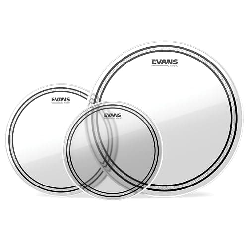 Evans Drum Heads - EC2S Clear Rock Tompack (10 inch, 12 inch, 16 inch) - Image 1
