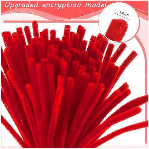 Naturezhen 331 Pcs Pipe Cleaner Flowers Craft kit, Thick Fuzzy Chenille Stem with Green Floral Wires, Gardening Tape for DIY Craft Flower Projects Holiday Decorations Creative Gift thumbnail 2