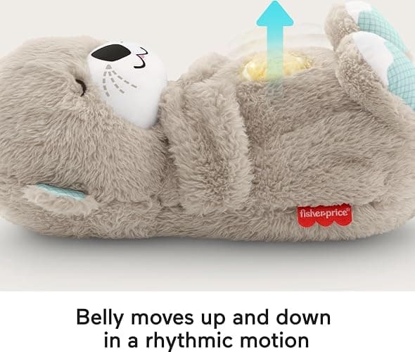 Fisher-Price Baby Toy Soothe 'n Snuggle Otter Portable Plush Sound Machine with Music Lights & Breathing Motion for Newborns 0+ Months - 1 Count (Pack of 1) thumbnail 3