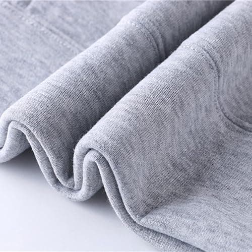 YOOJIA Unisex Men Women Long Sleeves Drawstring Hooded Sweatshirt Plain Pullover Hoodies Thermal Tops thumbnail 4