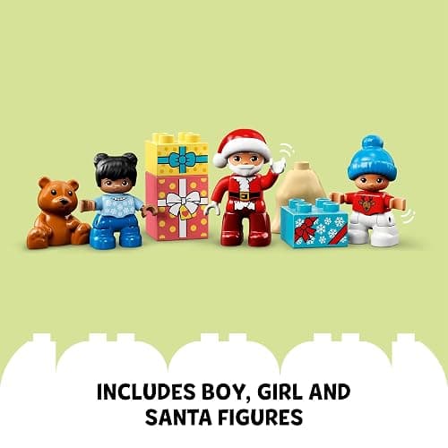 LEGO DUPLO Santa's Gingerbread House Building Set, Christmas Toy for 2 Year Old Boys and Girls, Includes Santa Claus Figure, Stocking Filler Idea, Great Gift for Toddlers, 10976 thumbnail 6