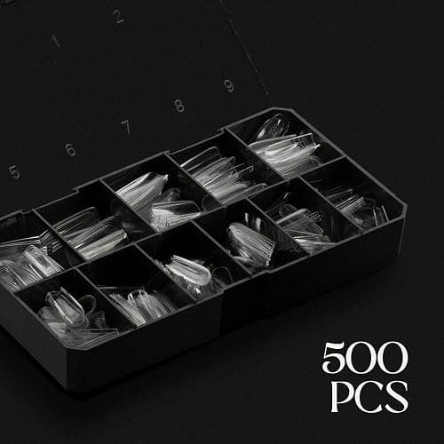 Aprés Gel-X® Natural Square Long Tip Box | 500pc Gel-X Tips, 11 Sizes 00-9, Premium Quality thumbnail 3