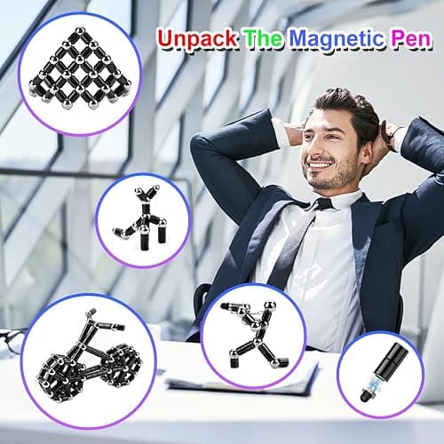 Gifts for Men Fidget Pen - Christmas Stocking Stuffers for Teen Ages 15+, White Elephant Gifts for Adults, Anniversary Birthday Gift for Him, Cool Gadget for Men Best for Stress Relief and Kill Time thumbnail 4