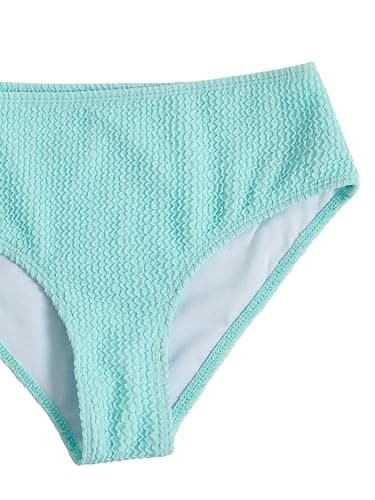 SHENHE Girl's 3 Piece Swimsuits with Cover Up Skirt Halter Triangle Bathing Suits Bikini Set thumbnail 4