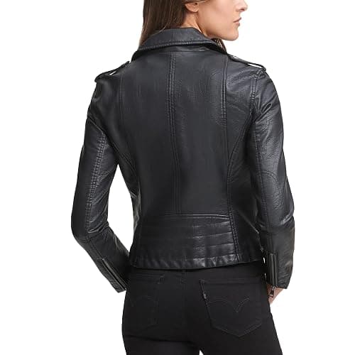 Levi's womens The Classic Faux Leather Moto Jacket (Regular & Plus Size) thumbnail 4
