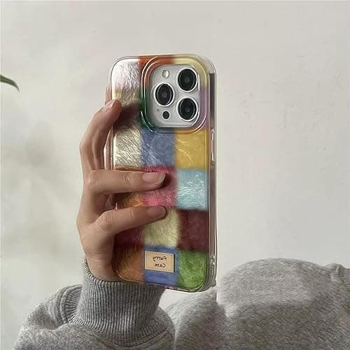 Mainrenka Trendy Aesthetic Cute Colorful iPhone 13 Pro Max Case Shockproof Design Slim Fit Protective Cover Phone Case with for Women Girls thumbnail 4