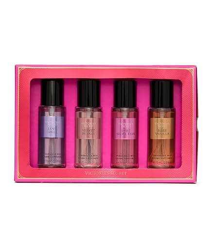Victoria's Secret Fragrance Mist Collection 4 Piece Mini Mist Gift Set, Assorted Scents, Gift Set for Women thumbnail 4