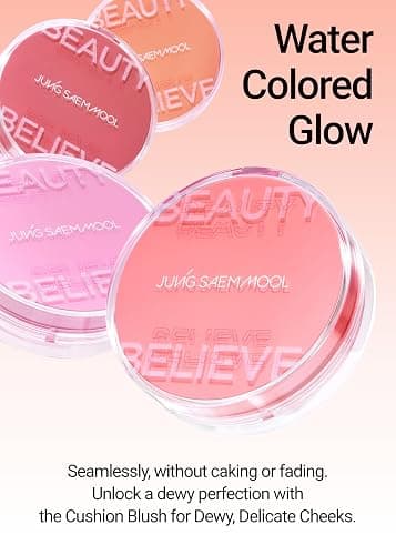 JUNGSAEMMOOL Artist Cushion Blush (Lavender Pink) | Easy to Blend, Lightweight, Hydrating Korean Makeup Cushion Blush for Dewy & Glowing Cheeks thumbnail 4
