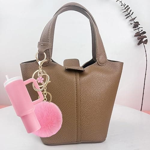 HONGXUNJIE HXJ Mini Tumbler Keychain Chapstick Holder, Key Chains Women Cute, Purse Charms for Handbag Backpack Bag thumbnail 5