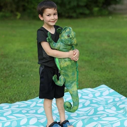 Karister Giant Lizard Stuffed Animal, 31.5 Inch Green Iguana Plush Pillow | Soft Cuddly Reptile Plush; Long Body for Hugs, Lounging & Bedtime Comfort; Birthday & Christmas Gift for Kids & Lizard Lovers thumbnail 2
