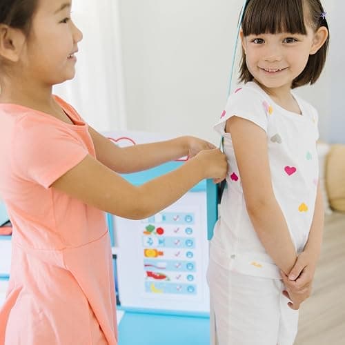 Melissa & Doug Wooden Get Well Doctor Activity Center - Waiting Room, Exam Room, Check-In Area - FSC Certified thumbnail 7
