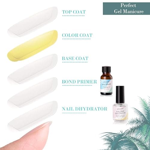 Gellen Nail Dehydrator and Nail Primer, Long-Lasting Air Dry (Acid Free) for Acrylic Powder and Gel Nail Polish, Superior Protein Bonding, 15ML / 0.5 oz Each thumbnail 7