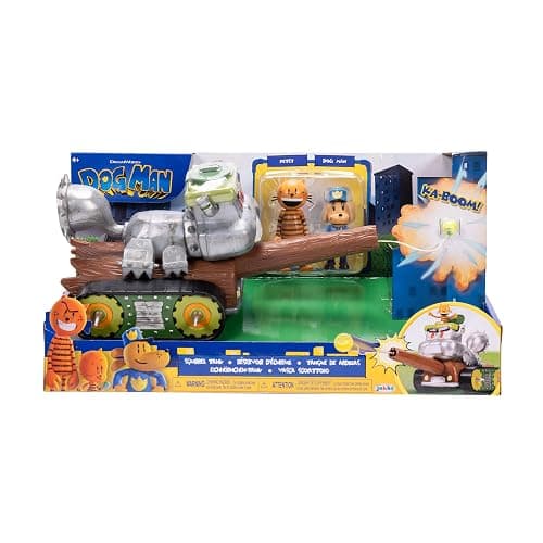 JAKKS Dog Man Squirrel Tank Shooter Vehicle Playset with Petey and Dog Man Action Figures thumbnail 6