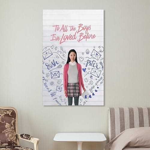 LRefiozas Single Hanging Picture To All The Boys I've Loved Before Movie Poster Sweet Romance Teen Canvas Wall Art for Bedroom Dorm Apartment (17) Unframe-style 08x12inch(20x30cm) thumbnail 7