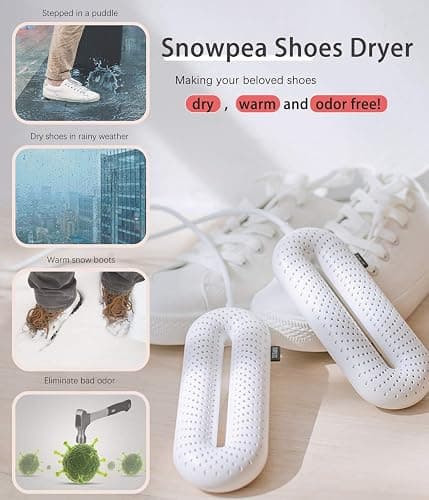 Snowpea Electric Shoe Dryer, Ski Boots Dryer, Shoe & Boot Warmer to Dry Sweaty Shoes & Eliminate Bad Odor, 3/6/9 Hours Timed Auto Self Off (Standard UK Plug) thumbnail 2