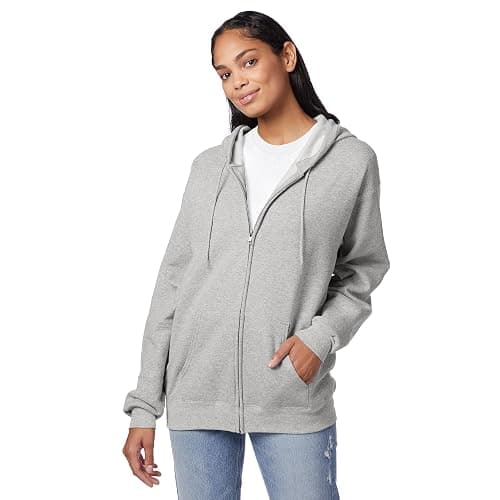Hanes mens Zip-up Hoodie, Ecosmart Fleece Full-zip Hoodie for Men, Hooded Sweatshirt thumbnail 3