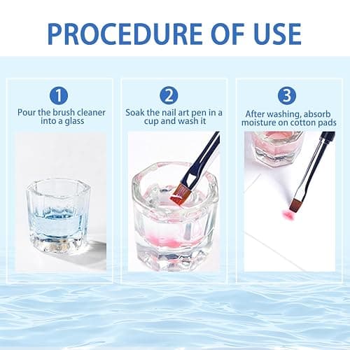 CARMEIN Nail Brush Cleaner - Special for Gel/Nail Art Brushes & Makeup Brush Care, Must-Have for Renewal, 40ml/1.35fl.oz thumbnail 7
