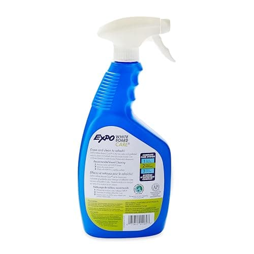 EXPO Dry Erase Whiteboard Cleaning Spray, 22 oz, Efficient Whiteboard Cleanser, Classroom and Office Supplies - Standard - 1 Fl Oz (Pack of 1) thumbnail 2