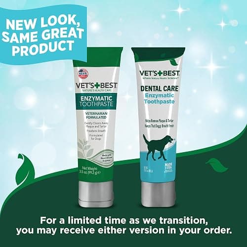 Vet's Best Dog Toothpaste & Dog Toothbrush, Dental Kit, Plaque Remover for Teeth, Whitens Teeth, Freshens Canine Breath, Veterinarian Formula, Finger Toothbrush Included thumbnail 9