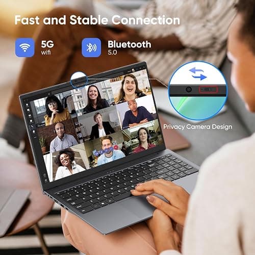 AE86 15.6" Laptop, in tel Core Processor, Win 11 Pro, MS Office 2024, Full HD Display, USB-C, HDMI, Thin & Lightweight Business Notebook for Work, Study, Home (Gray) thumbnail 9