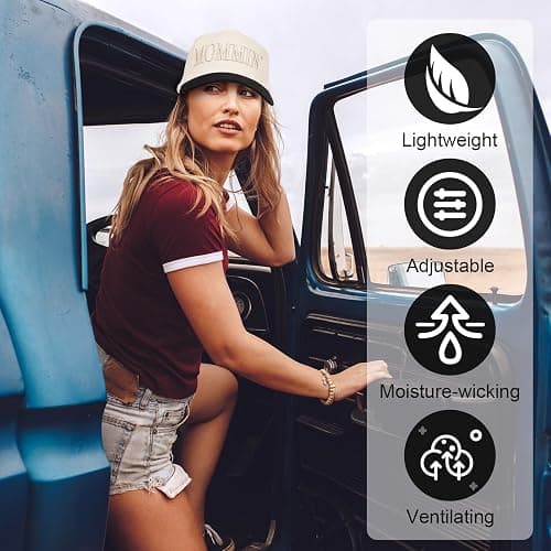 Abdkw Womens Trucker Hat - with Mommin Embroidery Ponytail Fit - Mothers Day Great Gifts for Mom Wife Stepmom thumbnail 6