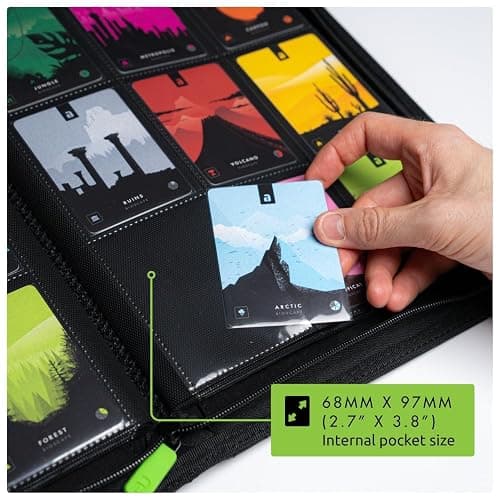 Vault X 9 Pocket Trading Card Zip Binder, 360 Cards, Premium Exo-Tec Album Material, 20 Side-Loading Pages, Folder for Collectible Games, Sports, TCG (Teal) thumbnail 4