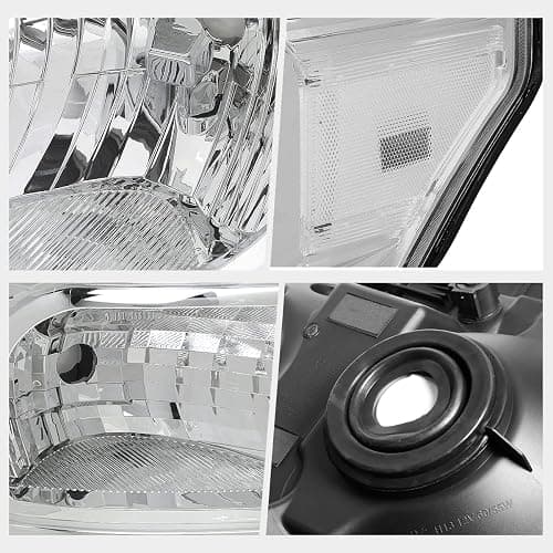 PM PERFORMOTOR Headlights Assembly Compatible with 11-16 Ford F250-F550 Super Duty | 2PCS Headlamps with Chrome Housing Clear Lens thumbnail 4