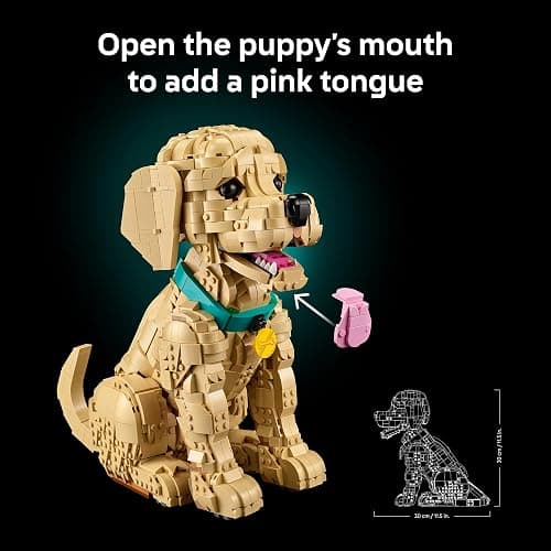 LEGO Icons Golden Retriever Puppy Building Set for Adults, Ages 18+ - Gift for Birthdays - Decor for Home, Bedroom, or Book Shelf - Posable Dog Figure - 11384 thumbnail 5