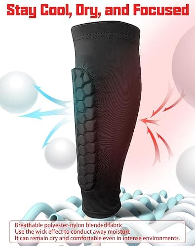 Ski Guards, 2025 New Shin Guards with Honeycomb Pads, Long Breathable Elastic Shin Pads thumbnail 5