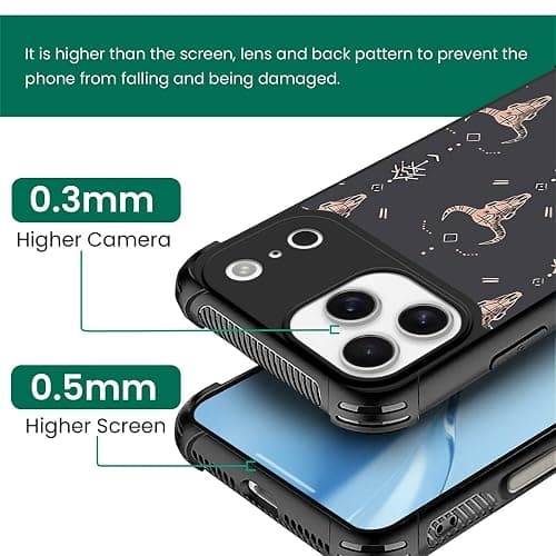 FKBRCL4U for iPhone 17 Pro Max Case,for MagSafe Graphic Design for Girl Boy Soft Silicone Hard Acrylic Shock Protection Designed for iPhone 17 Pro Max Western Boho Country Southern Pattern thumbnail 3