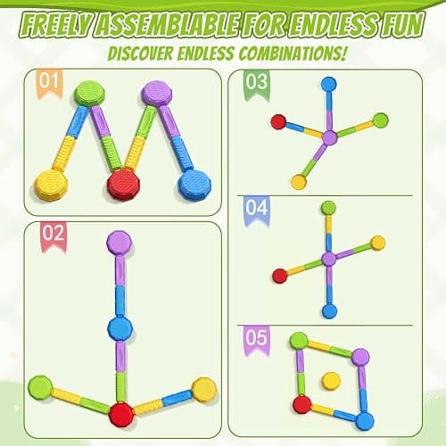 HYES Balance Beams Stepping Stones for Kids, Obstacle Courses Sensory Toys for Toddlers, Non-slip Jumping Step Stones Balance Beam Indoor & Outdoor Play Games Birthday Gifts for Boys Girls 3-5 thumbnail 5