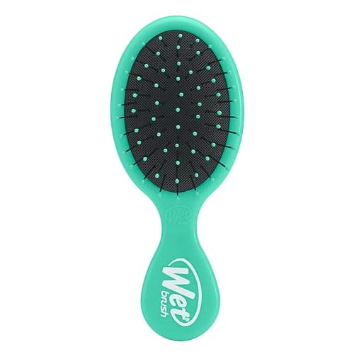 Wet Brush Squirt Detangling Brush, Amazon Exclusive Aqua, Mini Detangler, No Tangle Ultra-Soft IntelliFlex Bristles, Wet & Dry Styling Hairbrush for Women & Men, All Hair Types - Image 1