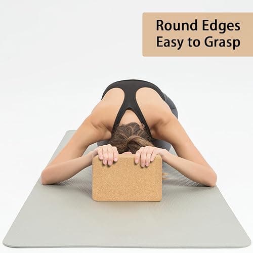 Hatha Yoga Cork Yoga Block, Natural Cork from Portuguese, Premium Brick, Eco-Friendly Yoga Accessories for Yoga, Pilates & Stretching thumbnail 6