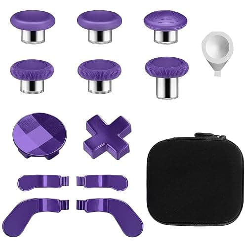 Accessories for Xbox One Elite Series 2 Controller(Model 1797), Metal Thumbsticks Paddles Joysticks Replacement Parts Kits Compatible with Xbox Elite Wireless Controller Series 2 Core(Purple) - Image 1