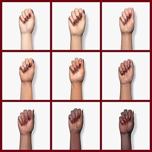 Double Rhythm 15ML Gel Nail Polish Pure Sheer Same Color Same Bottle Soak Off Gel Polish Art Manicure Salon DIY at Home for Women (Dark Red-A1104) thumbnail 5