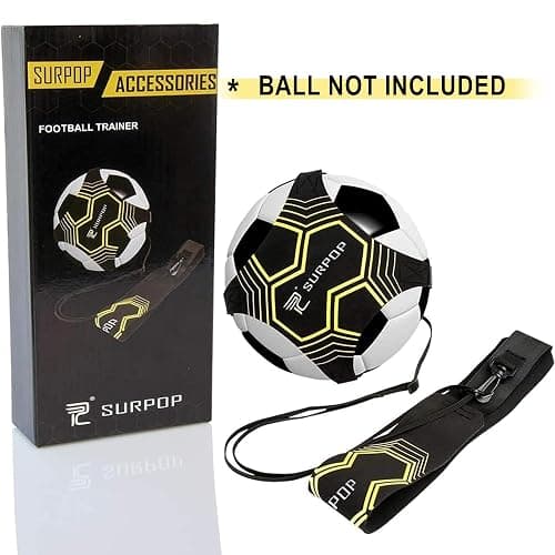 Soccer/Volleyball/Rugby Trainer, Football Kick Throw Solo Practice Training Aid Control Skills Adjustable Waist Belt for Kids Adults thumbnail 2