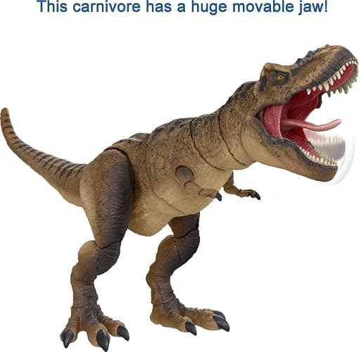 Mattel Jurassic World Mattel Jurassic Park Hammond Collection T Rex, Tyrannosaurus Rex Collector 24-in Dinosaur Figure, Deluxe Articulation thumbnail 6