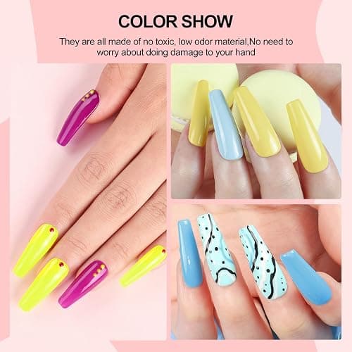 53PCS Gel Nail Polish Kit with U V light and Drill Starter Kit, 35 Colors Gel Polish Set 5pcs Top Base Coat All season Fashion Popular Colors Professional Nail Lamp Gel Manicure Kit Gifts for Women thumbnail 3