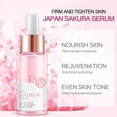 Pamper Gifts for Women, Sakura Skin Care Sets & Kits, Skincare Set for Teenage Girls with Cream,Serum,Toner,Cleanser,Eye Mask,Sleep Mask,Mud Mask,Lip Mask for Exfoliating Hydrating (24PCS) thumbnail 2