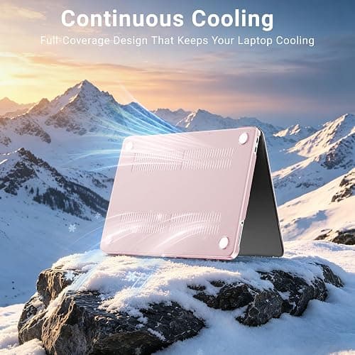 MOSISO Compatible with MacBook Neo Case 13 inch 2026 A3404 A18 Pro Chip | Crack & Scratch Resistant Hard Shell Case&360 Protective Sleeve Bag&Keyboard Cover&Screen Protector&Type C, Blush thumbnail 9